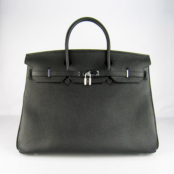 Replica Hermes Birkin 40CM Togo Bag Light Black 6099 Online - Click Image to Close